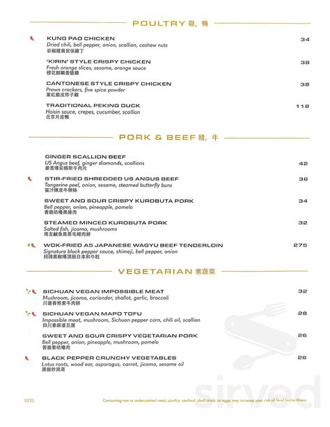 genting palace menu.